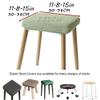 Square Piano Stool Cover with Decorative Lace, Brown, 1 Piece view 2