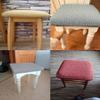 Square Piano Stool Cover with Decorative Lace, Brown, 1 Piece view 3