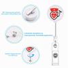 Vicloon Nurse Badge Holders, 3-Pack Retractable Keychains view 4