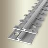 PROVISTON Edge Trim Profile, 34 x 2.5 x 2700 mm, Anodized Aluminum, Silver, Smooth, Offset Countersunk Drilled view 3