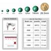 60 Black Malachite Stone Beads, 6 mm, 38.1 cm view 3