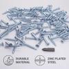 SKIR'CO 50-Pack DIN 7504-P Galvanized Steel Self-Drilling Screws, 4.2 x 32 mm, Countersunk Head view 3