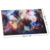 NIBABAEU Decorative Outdoor Garden Flag, Goodnes Woman Eagles Space Print, 90 x 150 cm view 2