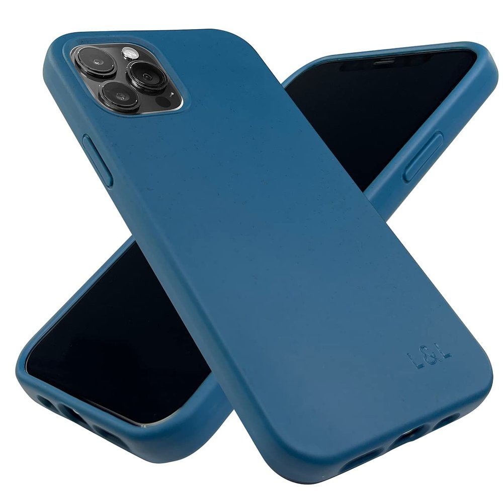 Biodegradable iPhone 14 Plus Case, Blue