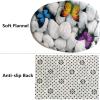 ZHEHUA Bathroom Shower Curtain Set with Gold Drip Glitter Pattern view 3