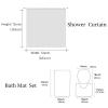 ZHEHUA Bathroom Shower Curtain Set with Gold Drip Glitter Pattern view 4