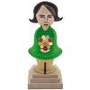 Seiffener Volkskunst | Traffic-Light Smoker Figurine | Erzgebirge Wood Art, 17 cm | Politician Collectible | Annalena Baerbock view 1