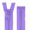 Coarse 5 mm Separating Plastic Zipper, 70 cm, Lilac view 1