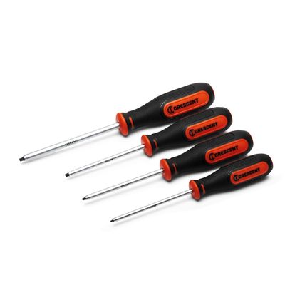 CRESCENT - 4-Piece Square Dual-Material Screwdriver Set (CSQSET4PC)