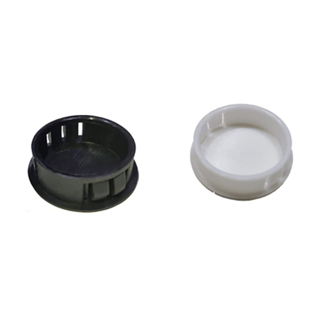 Xuulan Round Plastic Furniture Hole Plug, Black, 38 mm, 1 Pc