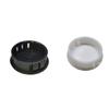 Xuulan Round Plastic Furniture Hole Plug, Black, 38 mm, 1 Pc view 1