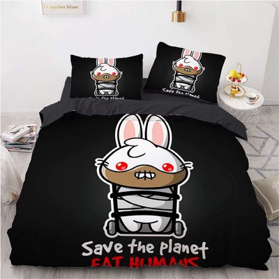 Ste-X Cartoon Animal Bedding Set, 220 x 240 cm, Rabbit