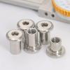 XXSLY Flat-Head Hex Socket Sleeve Nuts M3/M4/M5/M6, 100-Piece Set, 304 Stainless Steel, M6×20×8 view 3