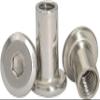XXSLY Flat-Head Hex Socket Sleeve Nuts M3/M4/M5/M6, 100-Piece Set, 304 Stainless Steel, M6×20×8 view 4
