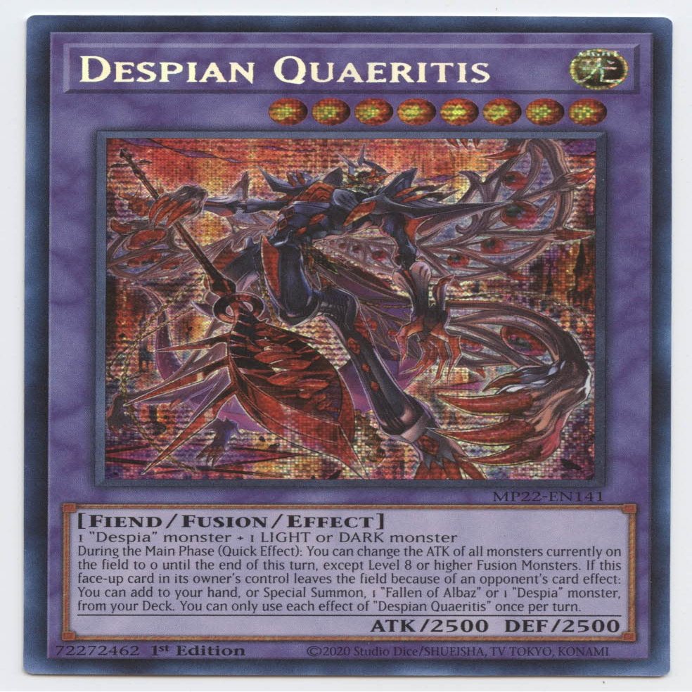 Despian Quaeritis MP22-EN141 Prismatic Secret Rare 1st Edition