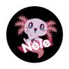 NELE - Pretty Girl's Name with Axolotl PopSockets PopGrip view 3