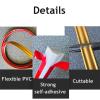 1 m Flexible Self-Adhesive Quarter-Round Trim, Waterproof Decorative Molding view 4