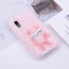 YKTO Fluffy Bunny Faux Fur Case for Samsung Galaxy A30S, Pink Pearl Bear view 2