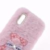 YKTO Fluffy Bunny Faux Fur Case for Samsung Galaxy A30S, Pink Pearl Bear view 3