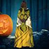 Martian Alien Old Man Halloween Hooded Cape for Adults view 4