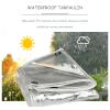Xrdbfd Clear Waterproof PVC Tarpaulin with Eyelets, Tear-Resistant, 1.2 x 4 m view 2