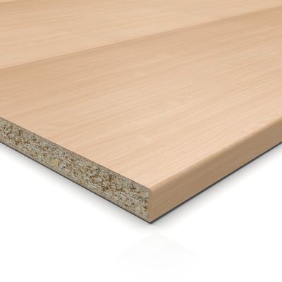 AUPROTEC Decorative Panel, 19 mm, Beech, 100 x 150 cm, ABS Edge on Long Side