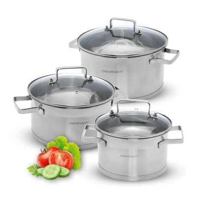 classbach 6-Piece Stainless Steel Cookware Set C-KTS 4015