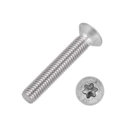 Countersunk Screws M5 x 10 mm, 10 Pieces, DIN 965 TX, A2/V2A Stainless Steel