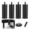 KGUDYS Black Aluminum Alloy Sofa Legs, 20 cm/7.9 in, Set of 4 view 1