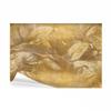 decomonkey Flower Photo Wallpaper, 100 x 70 cm, Concrete Stone Effect with Foliage view 1