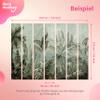 decomonkey Flower Photo Wallpaper, 100 x 70 cm, Concrete Stone Effect with Foliage view 2