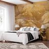 decomonkey Flower Photo Wallpaper, 100 x 70 cm, Concrete Stone Effect with Foliage view 4