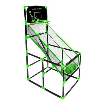 Global Gizmos 55629 Arcade Basketball Hoop, Indoor/Outdoor, Easy Assembly, 2 Balls & Pump Included, 86 x 46 x 139 cm