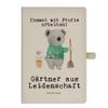 Mr. & Mrs. Panda DIN A4 Cotton Notebook – Gardener by Passion view 1