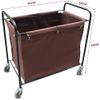 MERTNK Mobile Laundry Cart with Removable Liner and Wheels view 2