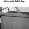 MERTNK Mobile Laundry Cart with Removable Liner and Wheels view 4