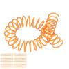 20 Plastic Spiral Binding Combs, 30 Rings, 10 mm, Orange view 1