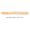 20 Plastic Spiral Binding Combs, 30 Rings, 10 mm, Orange view 2