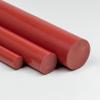 Red PVC Round Rod 12 mm, 700 mm Long, Cut to Length view 1