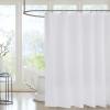 Waterproof Pure White Shower Curtain with Hooks, 120 x 213 cm view 1
