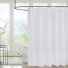 Waterproof Pure White Shower Curtain with Hooks, 120 x 213 cm view 4