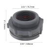Zorveiio 2 in NPT PVC Bulkhead Fitting with Plug view 2