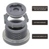 Zorveiio 2 in NPT PVC Bulkhead Fitting with Plug view 3