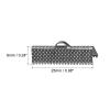 sourcing map 100-Piece Ribbon Crimp Ends, 25 mm, Black Metal view 2