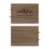 Personalized Wooden Wedding Guest Book, A4, Mountain Design view 3