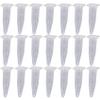 OSHLANT 100-Piece 1.5 mL Laboratory Mini Plastic Centrifuge Vials with Snap Caps, 42 x 11 mm, Clear view 1