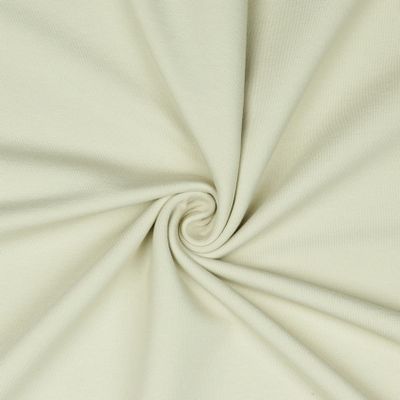 Solid French Terry Fabric by the Meter, Tex +, GOTS-Certified, 50+ Colors (066 I Light Sand, 50 x 150 cm)