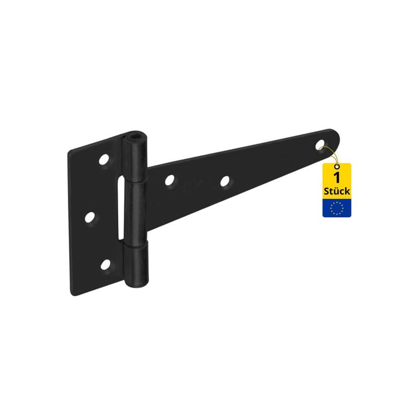 DMX Cross-Strap Gate Hinge, Black, 100 × 30 × 65 × 2.0 mm, 2-Pack