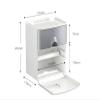 YQBUER Multifunctional Waterproof Toilet Paper Holder, Gray view 2