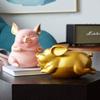 Nordic Cute Golden Piggy Bank Decor, 8.3 in view 2